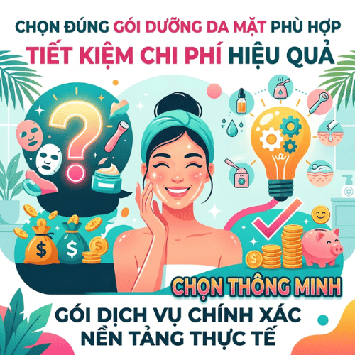 Chọn đúng gói dịch vụ dưỡng da mặt phù hợp với nhu cầu để tiết kiệm chi phí