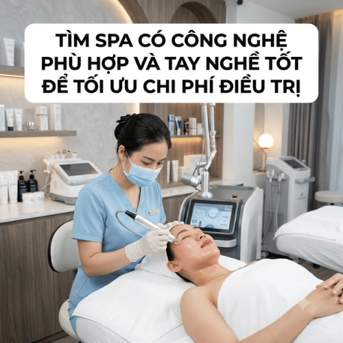 Tìm spa có công nghệ phù hợp và tay nghề tốt để tối ưu chi phí điều trị