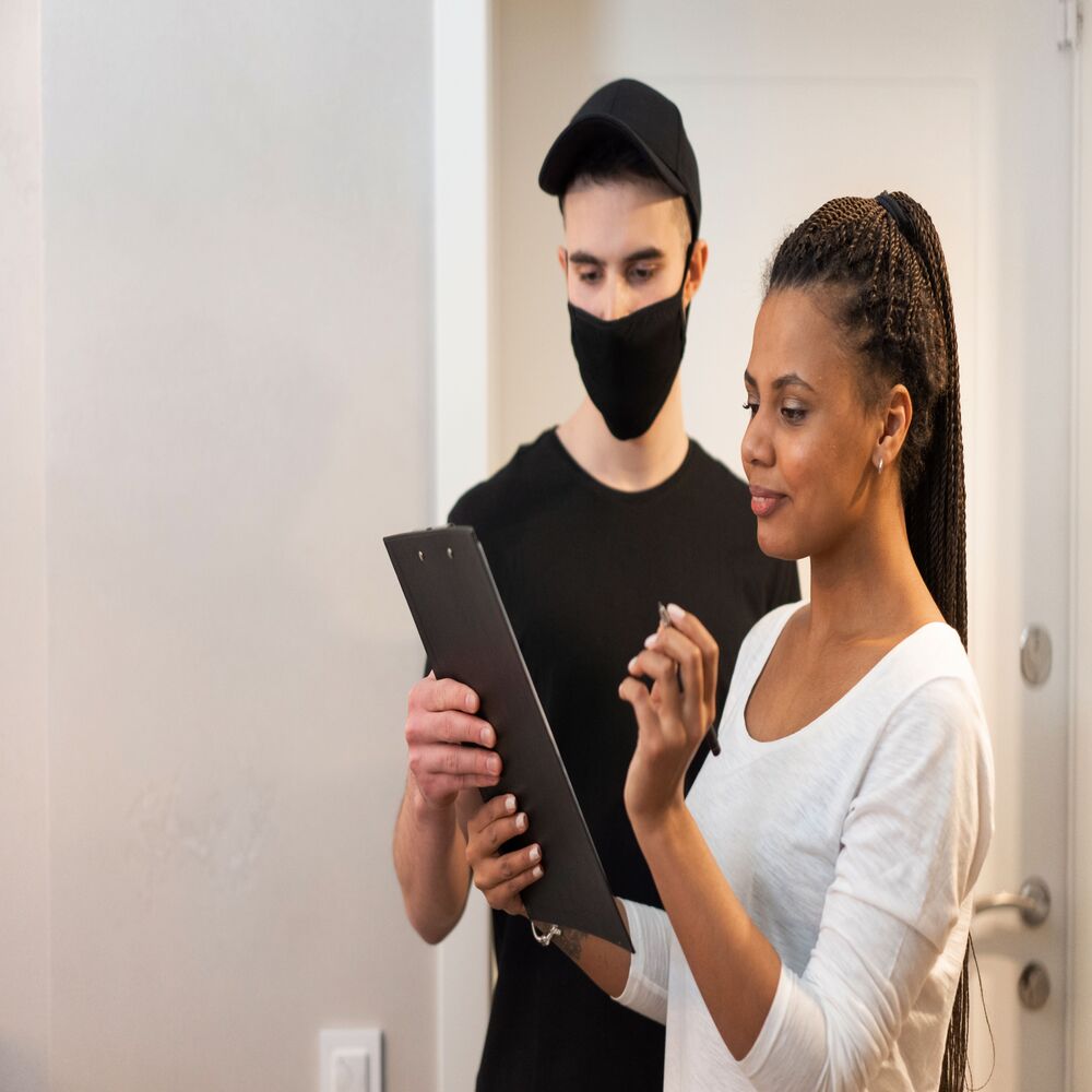 Chủ spa đang trao đổi và được nhà cung cấp uy tín đào tạo sử dụng máy thẩm mỹ đa năng