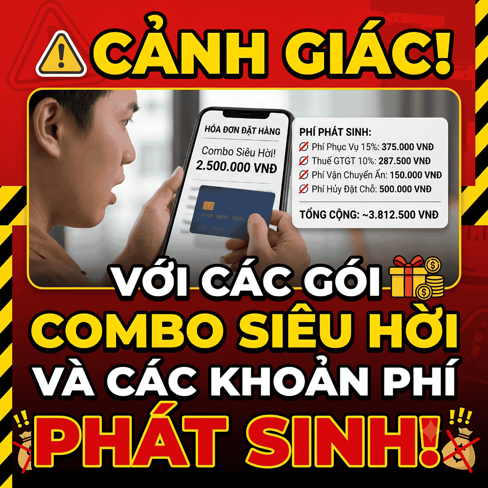 Cảnh giác với các gói combo siêu hời và các khoản phí phát sinh.