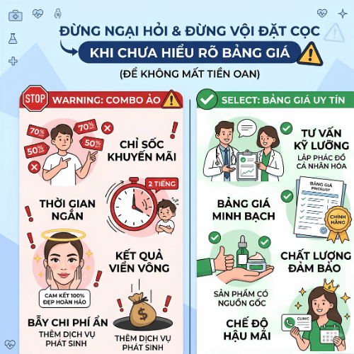 Đừng ngại hỏi và đừng vội đặt cọc khi chưa hiểu rõ bảng giá