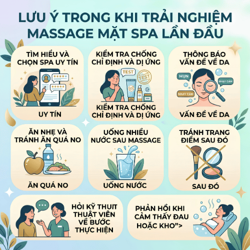 Những lưu ý quan trọng khi trải nghiệm massage mặt tại spa lần đầu