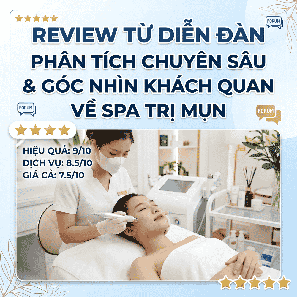 Review từ diễn đàn: Phân tích chuyên sâu và góc nhìn khách quan về spa trị mụn